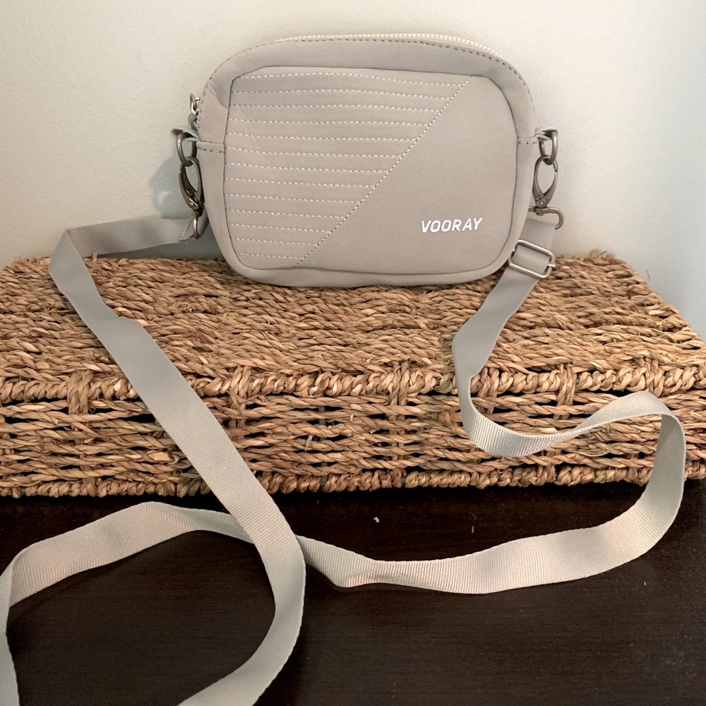 Vooray Grey Crossbody Travel Purse Mini